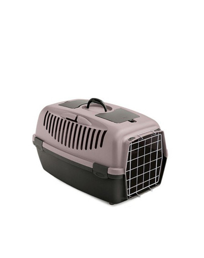 ZOLUX STEFANPLAST  GULLIVER 2 Prepravka pre zvieratá s kovovými dvierkami, púdrovo ružová farba
