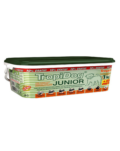 TROPIDOG Junior small breeds vedierko 3l / 1.1 kg