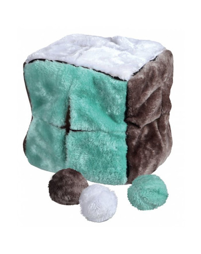 TRIXIE Plyšová kocka s loptičkami 21.5 cm