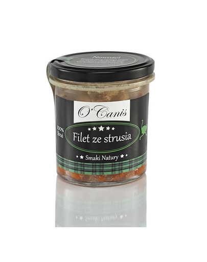 O'CANIS DE LUX Pštrosie filé v pohári 300 g