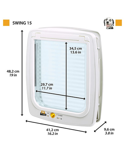 FERPLAST SWING 15 T biele dvierka