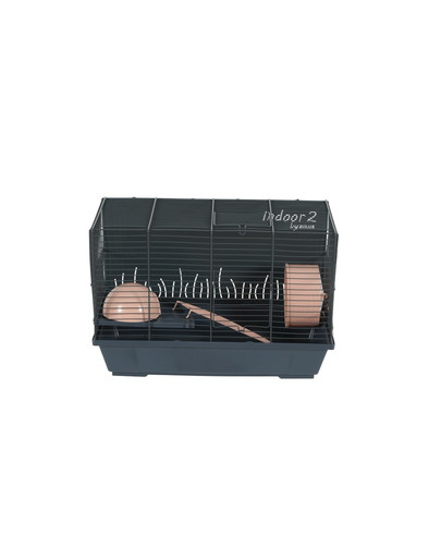 ZOLUX 1/1 Klec křeček INDOOR 2 50cm losos/šedá s výbavou