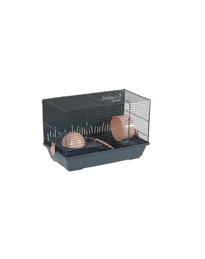 ZOLUX 1/1 Klec křeček INDOOR 2 50cm losos/šedá s výbavou