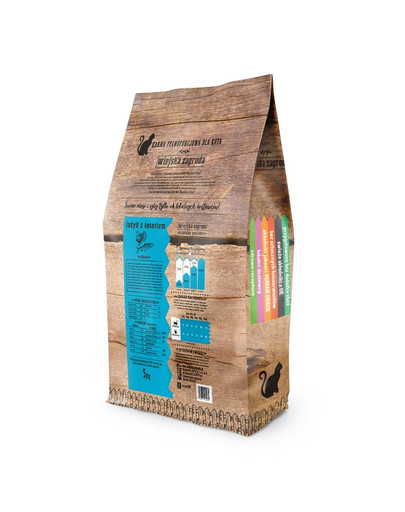 WIEJSKA ZAGRODA Morčacie a lososové krmivo pre mačky 5 kg