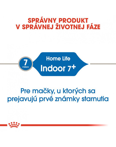 ROYAL CANIN Indoor 7+ 1,5kg granule pre starnúce mačky žijúce vo vnútri