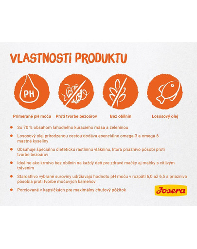 JOSERA Paté kuracie so špenátom 16 x 85 g