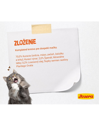 JOSERA Paté kuracie so špenátom 16 x 85 g