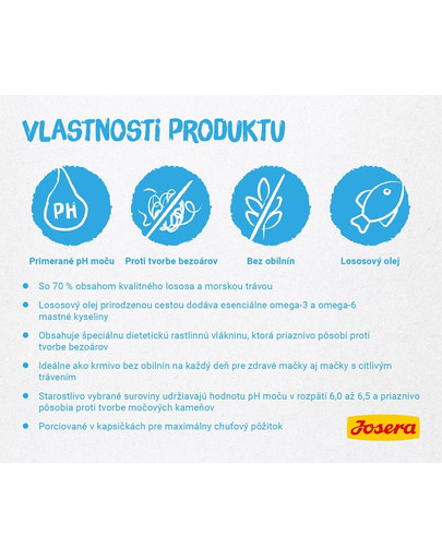 JOSERA Paté Losos s morskou trávou 16 x 80 g