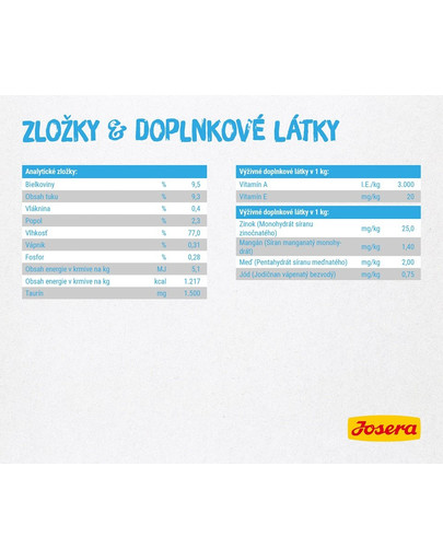 JOSERA Paté Losos s morskou trávou 16 x 80 g