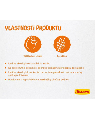 JOSERA Kuracia polievka s mrkvou a špenátom 16 x 70 g