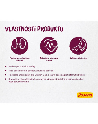 JOSERA Senior 400 g granule pre staršie mačky