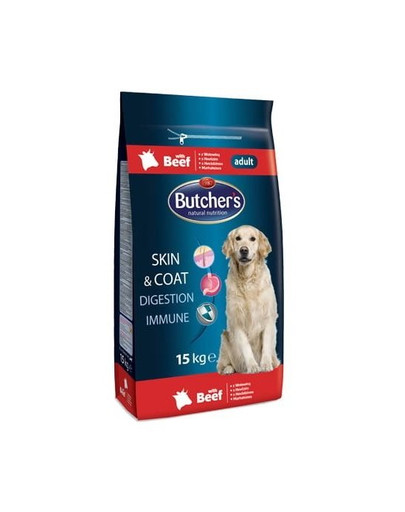 BUTCHER'S Blue+ s hovädzím mäsom 15 kg