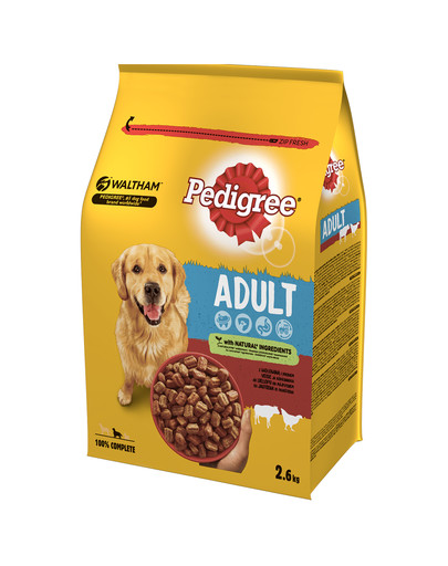 PEDIGREE Adult hovädzie mäso a hydina 2.6 kg