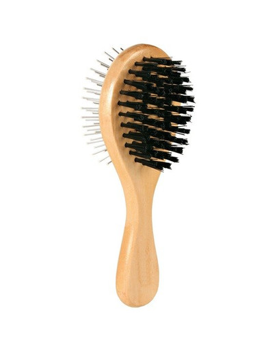 TRIXIE Obojstranná drevená kefa - veľká oválna 2321