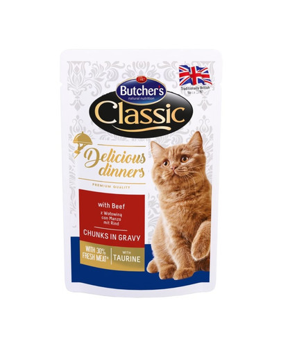 Butcher's Cat Classic Delicacy Dinner hovädzia kapsa 100g