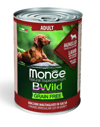 MONGE BWild grain free jahňacie 400g