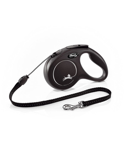 FLEXI Vodítko automatické New Classic M Linka 5 m čierna