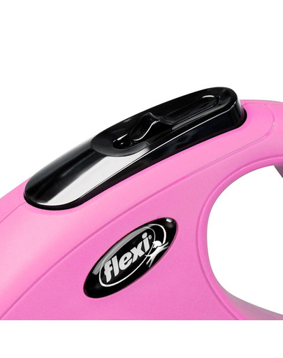 FLEXI Vodítko New Classic M lanko 8 m. ružové. do 20 kg