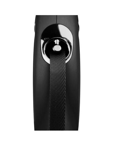 FLEXI Vodítko NEW CLASSIC M 5 m pásik čierny