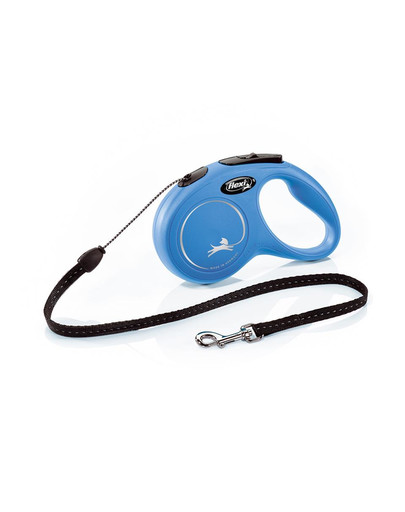 FLEXI Vodítko New Classic lanko 5 m nebesky modrý do 12 kg