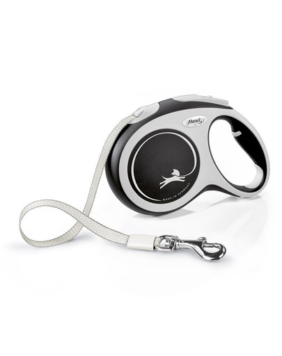 FLEXI Vodítko New Comfort L pásik 5 m čierne