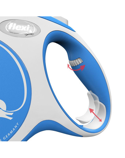 FLEXI New Comfort Vodítko L Tape 5 m šnúrka modré