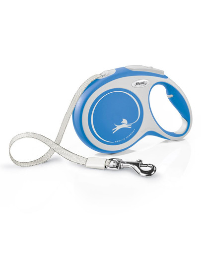 FLEXI New Comfort Vodítko L 8 m pásik modré