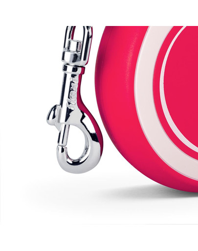 FLEXI New Comfort Vodítko S 5 m pásik červené