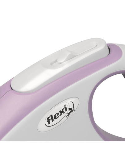 FLEXI New Comfort Vodítko S 5 m pásik ružové