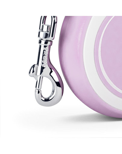 FLEXI New Comfort Vodítko S 5 m pásik ružové