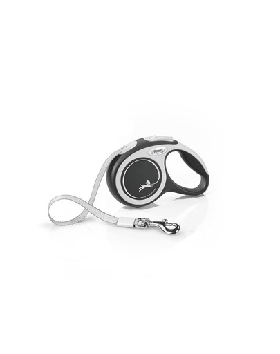 FLEXI Vodítko New Comfort XS pásik 3 m čierne