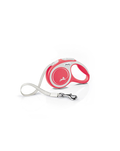 FLEXI Vodítko New Comfort XS pásik 3 m červené