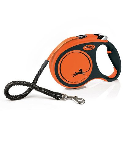FLEXI Xtreme Tape L 5 m Vodítko pre psa oranžová farba