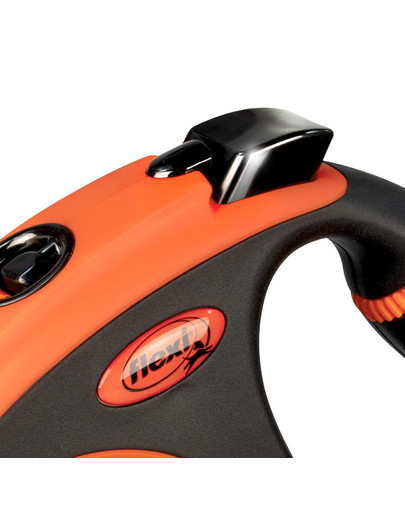 FLEXI Xtreme Tape L 5 m Vodítko pre psa oranžová farba