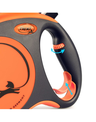 FLEXI Xtreme Tape L 5 m Vodítko pre psa oranžová farba