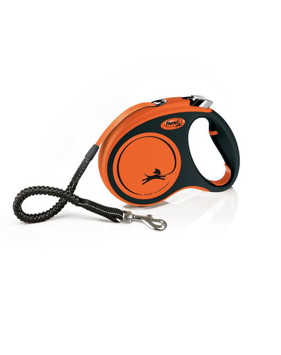 FLEXI Xtreme Tape M 5 m Vodítko pre psa oranžová farba