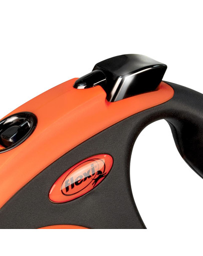 FLEXI Xtreme Tape S 5 m Vodítko pre psa oranžová farba