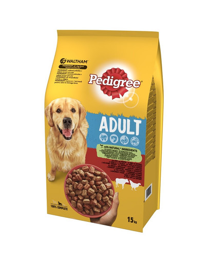 PEDIGREE Adult s hovädzím mäsom a hydinou 15 kg
