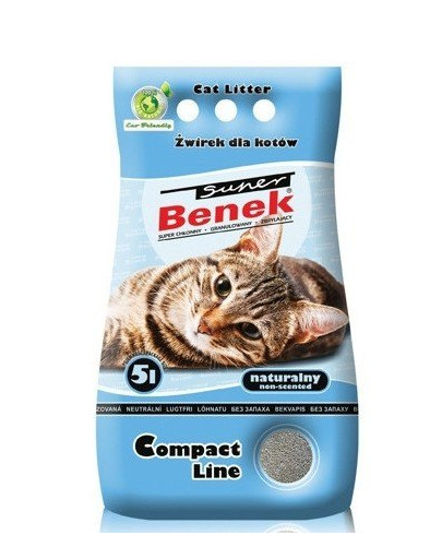 BENEK Super Compact bentonitové stelivo Natural 5 l x 2 (10 l)