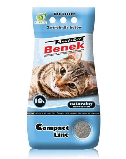 BENEK Super Compact bentonitové stelivo Natural 10 l x 2 (20 l)