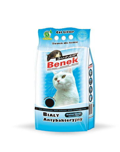 BENEK Super Podstielka biela antibakteriálna 5 l x 2 (10 l)