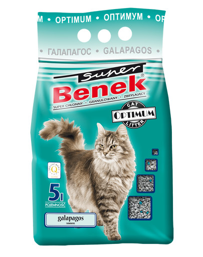 BENEK Super optimum galapagos Bentonitové stelivo 5 l x 2 (10 l)