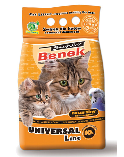 BENEK Super Universal Bentonitové stelivo pre mačky 10 l x 2 (20 l)