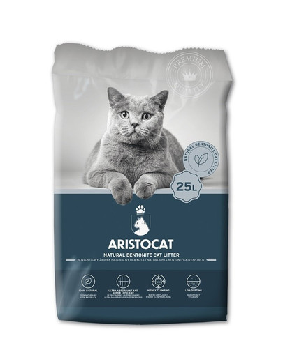 ARISTOCAT Bentonite Plus Prírodné bentonitové stelivo pre mačky 25 l