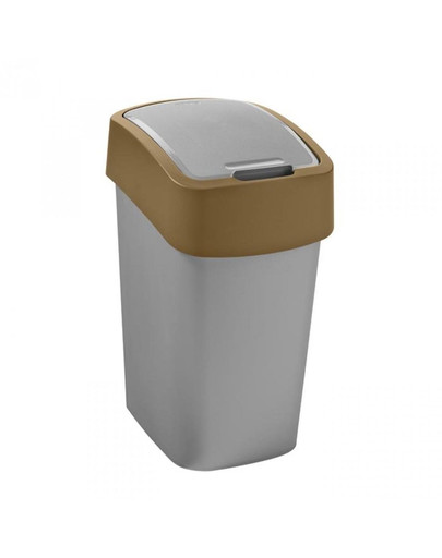 CURVER FLIP BIN Kôš na odpad 50 l strieborno-hnedý