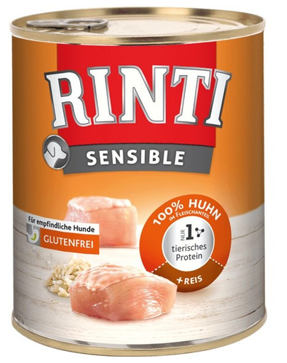 RINTI Sensible Kuracie s ryžou 800g