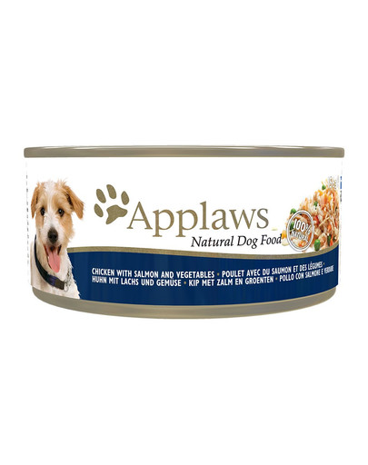 APPLAWS Dog Kura, Losos a Zelenina 156g