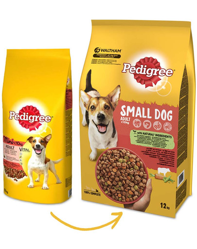 PEDIGREE malé plemená hovädzie a zelenina 12 kg