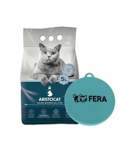 ARISTOCAT Bentonite Plus Stelivo natural 5 l + FERA viečko na konzervy GRATIS