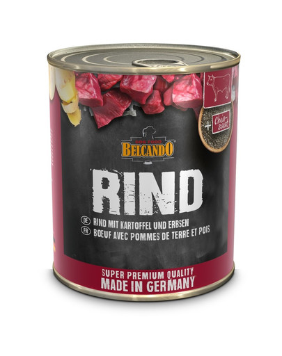 BELCANDO Hovädzie so zemiakmi a hrachom  800 g